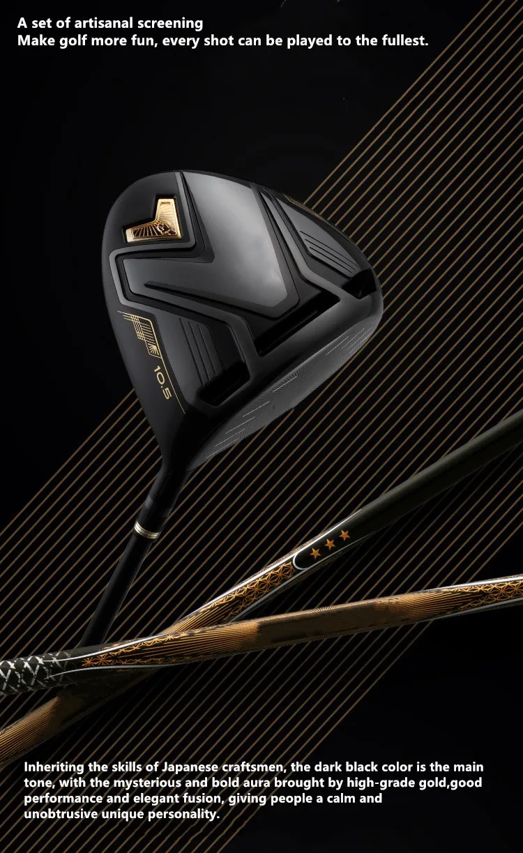 Original Black Gold Men's Set Samsung Golf Clubs Carbon Set Custom Logo