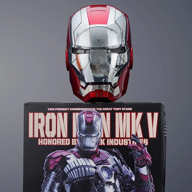 1:1 Iron Man MK5 Electric Helmet with Voice Control & Lighting