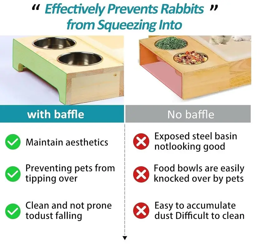 3 in 1 Rabbit Hay Feeder with Litter Box Wooden Bunny Hay Feeder Guinea Pig Holder Small Animal Hay Rack Chinchillas Hamster