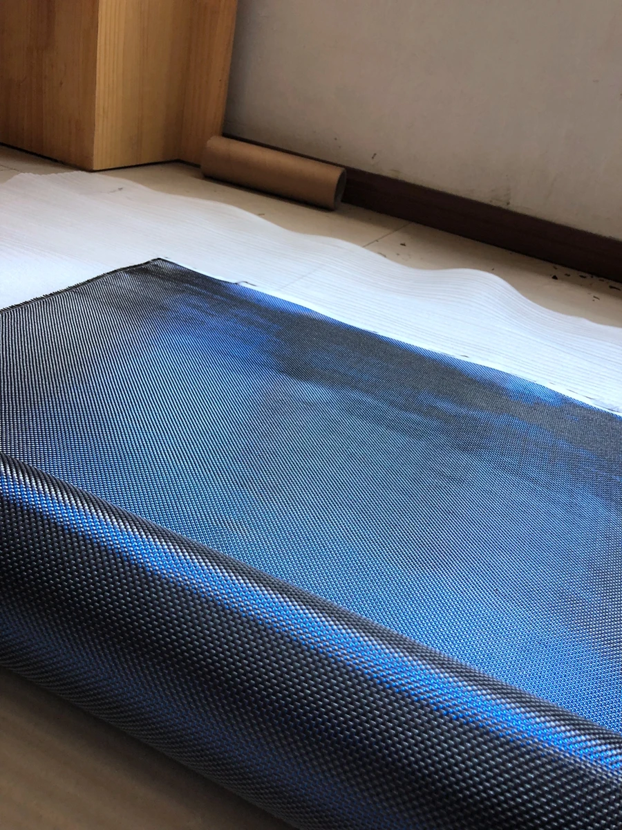 Сине-красная серебристая металлическая проволока T300 ткань из углеродного волокна светоотражающая ткань из углеродного волокна простая ткань 200 г углеродное волокно