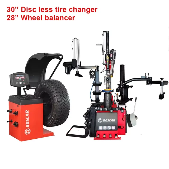 28" Luxury no disc tire changer & Wheel balancer Automatic lean back Tyre changing machine Tire balance machine for sale