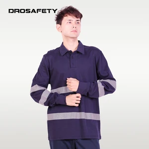 Engineers Breathable Knitted HRC 2 Cotton Safety Clothing Flame Retardant Knitted Work Sweatshirt Safety