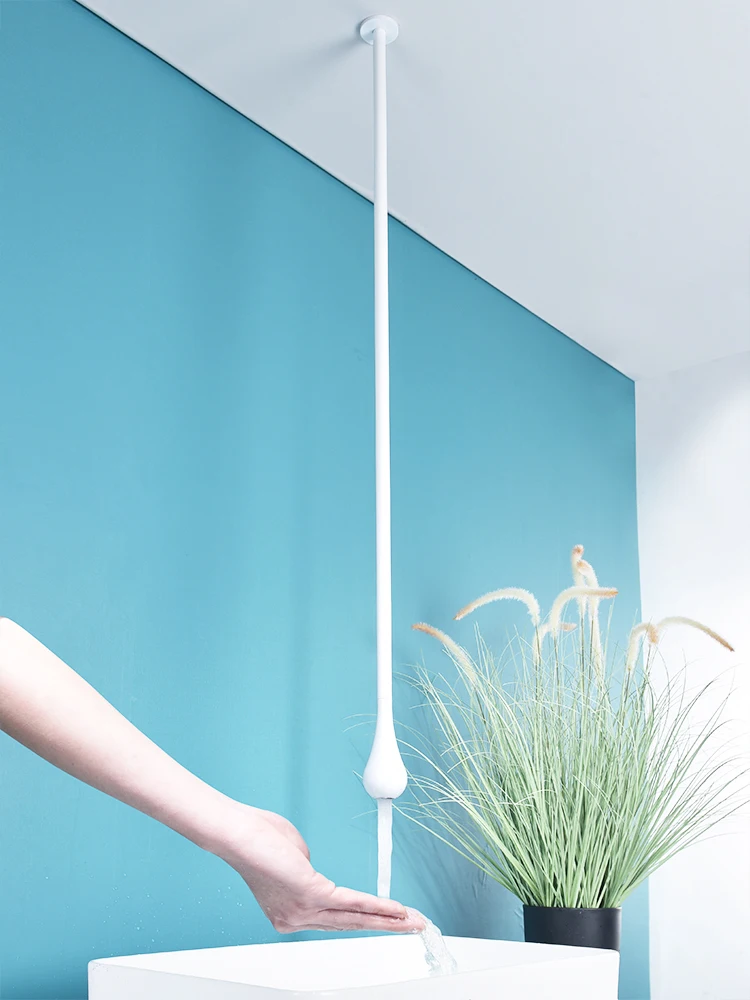 Automatic Sensor Touchless Bathroom Ceiling Mounted Faucet  Brass Ceiling Basin Faucet