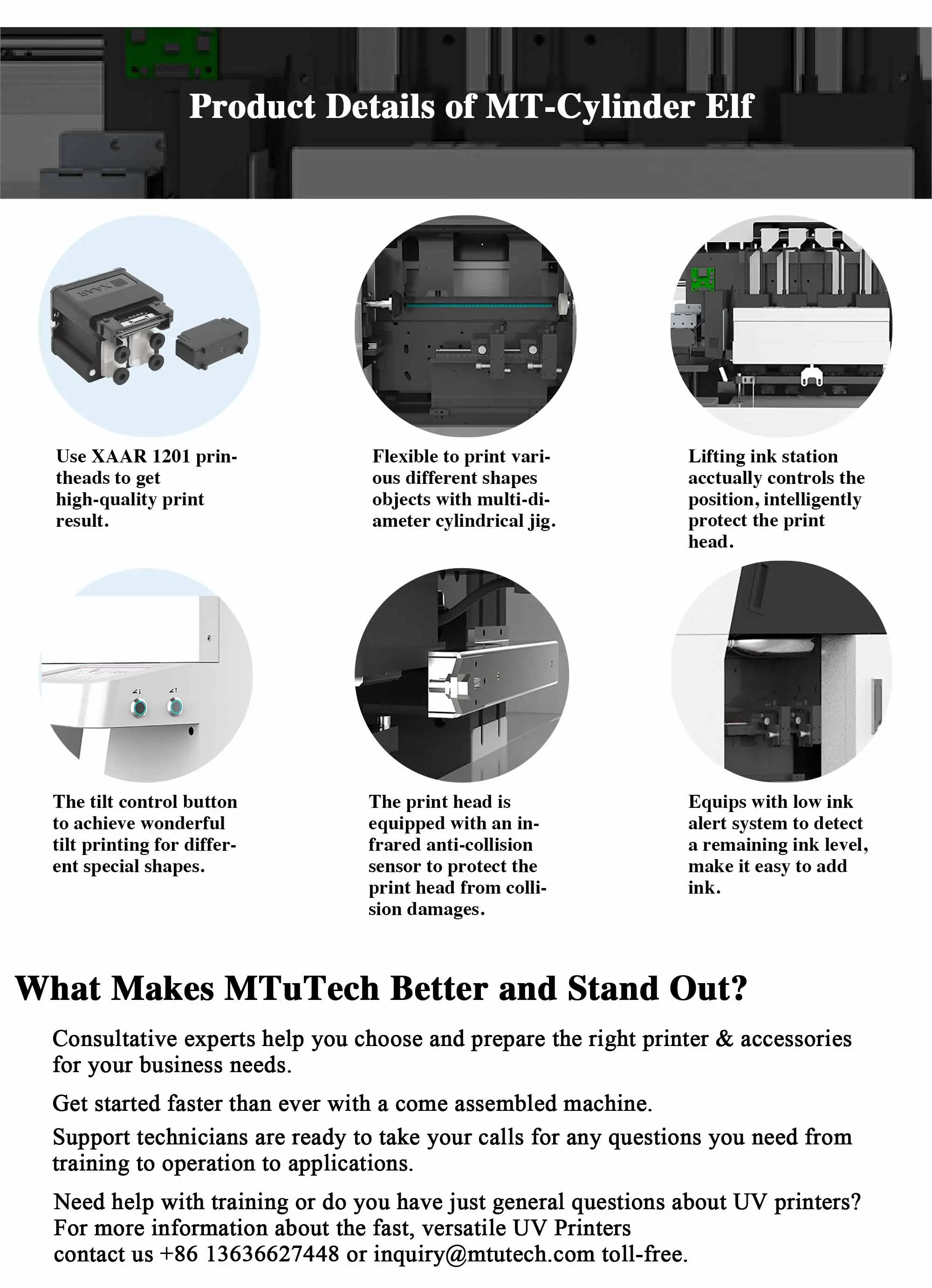 Precision Printing Solutions: MTuTech's Cylindrical 360 UV Rotary Printer for Tumbler Bottles