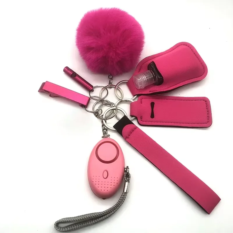 New Arrival Diamond Bling Self Defense Keychain Set Crystal Bling Defense Tools Shiny Women Souvenir Metal Keychain