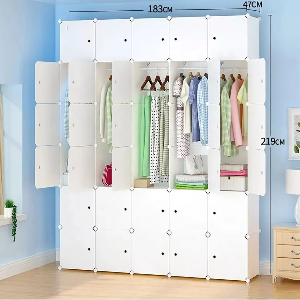 Portable Kids Wardrobe Bedroom Closet Children Storage Organizer