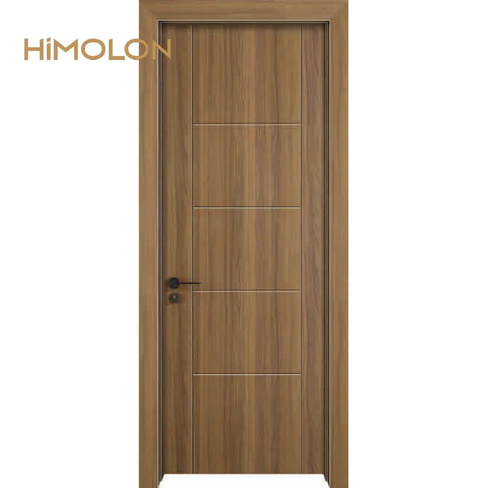 Zebra Design Style Wooden House Front Entry Doors for Hotel Room