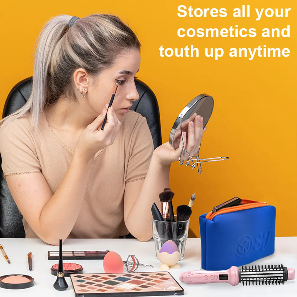 Custom logo Waterproof Purple Cosmetic Organizer Bags Small Travel Makeup Storage Bag Neoprene Zipper Pouch factory