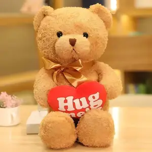Shengye Customized Teddy Bear Clothes Logo T-shirt Tie Bow Teddy Promotional Teddy Bear Plush Plush Toy for Kids Birthday Gift