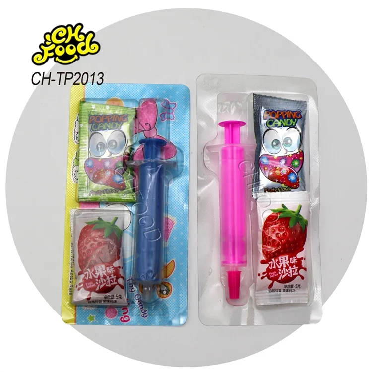 Low MOQ Needle Tubing Syringe Candy Toy for Kids Liquid Candy with Magic Popping Candy Sweets Children's Snack Food