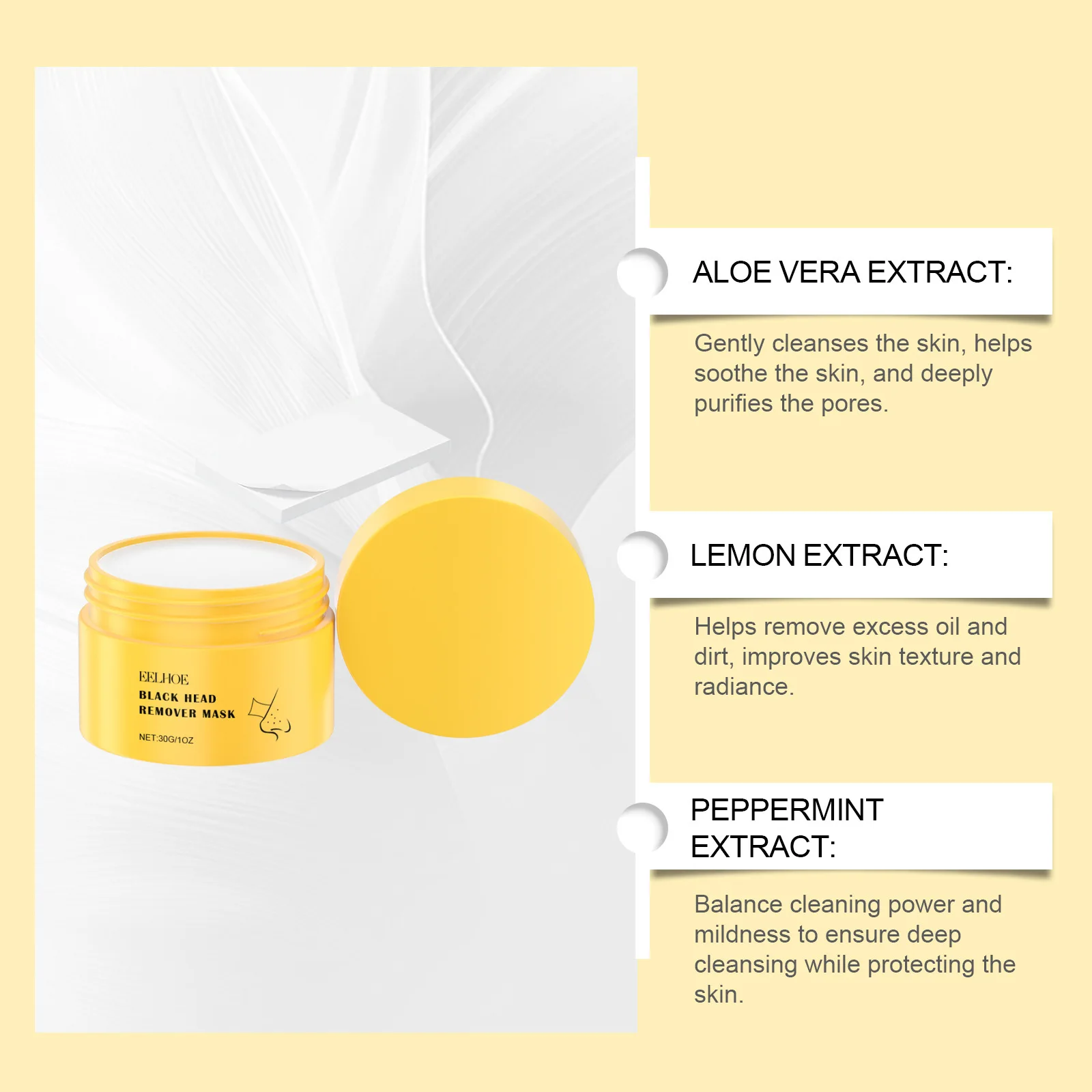 EELHOE Blackhead Remover Nose Strips - Deep Cleansing & Pore Minimizer with  Aloe Vera & Hyaluronic Acid for All Skin Types