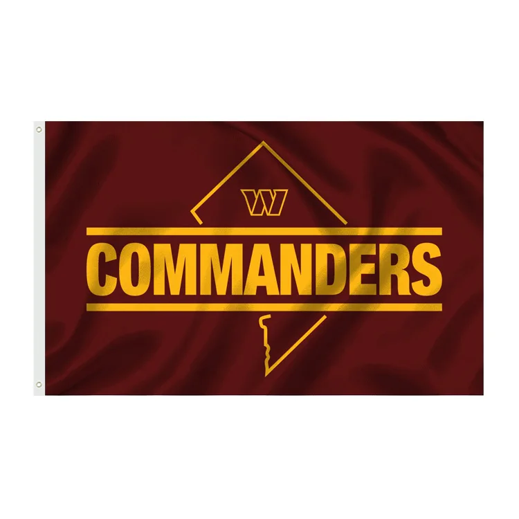 Custom Design All 32 Team 3x5FT Football NFL Sports Flags Washington Commanders Flag With Stars and Stripes