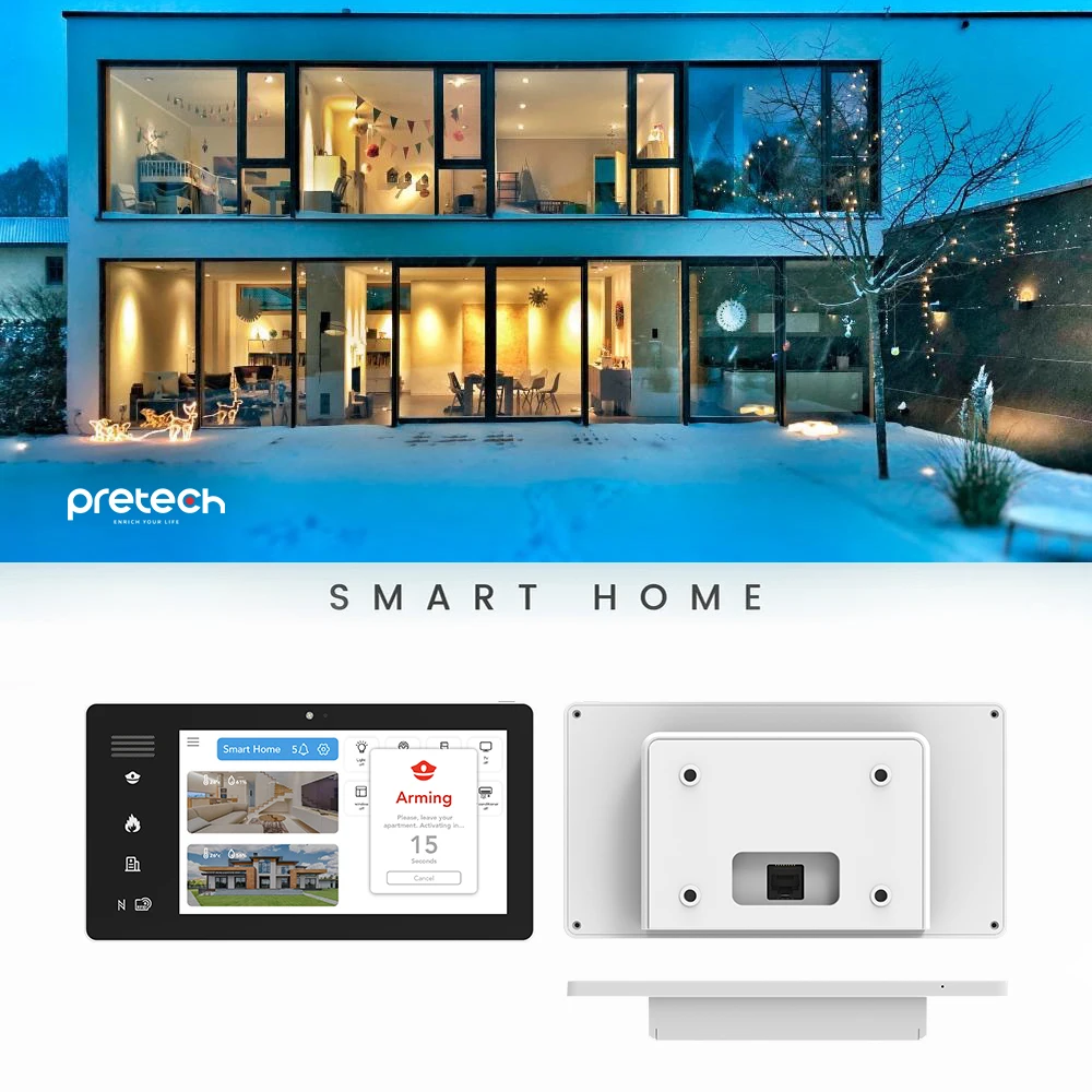 Tuya Zigbee Panel Home Automation System Sensors Zigbee Control Panel Lighting Temperature Curtains Zigbee Smart Hub Tablet