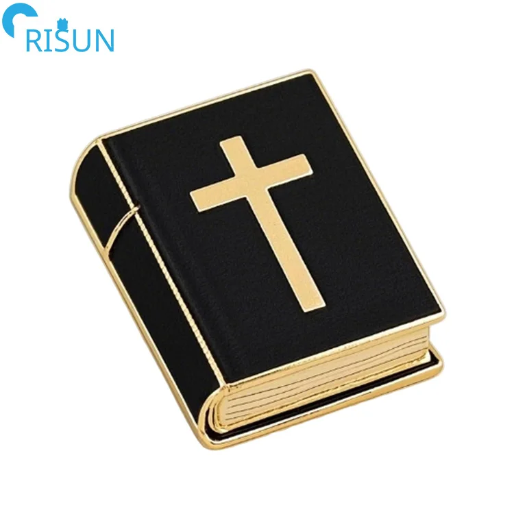 Factory Customized Enamel Christian Jesus Church Religious Cross Lapel Pins Badges Brooches Custom Cross Enamel Pin