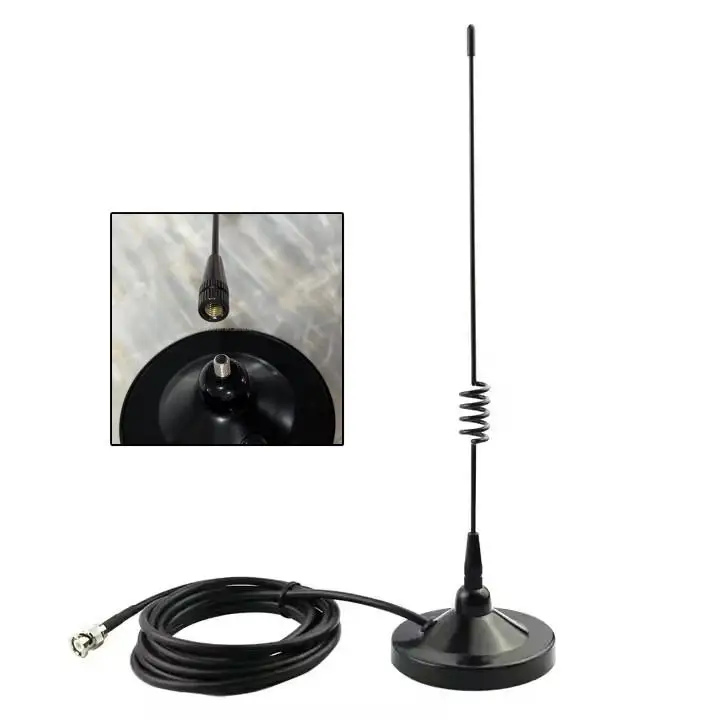 Small Size Dual Band VHF UHf 144MHz  430MHz  Car Radio Magnet Base Mount Antenna for ICOMs Midlands Mobile Radio