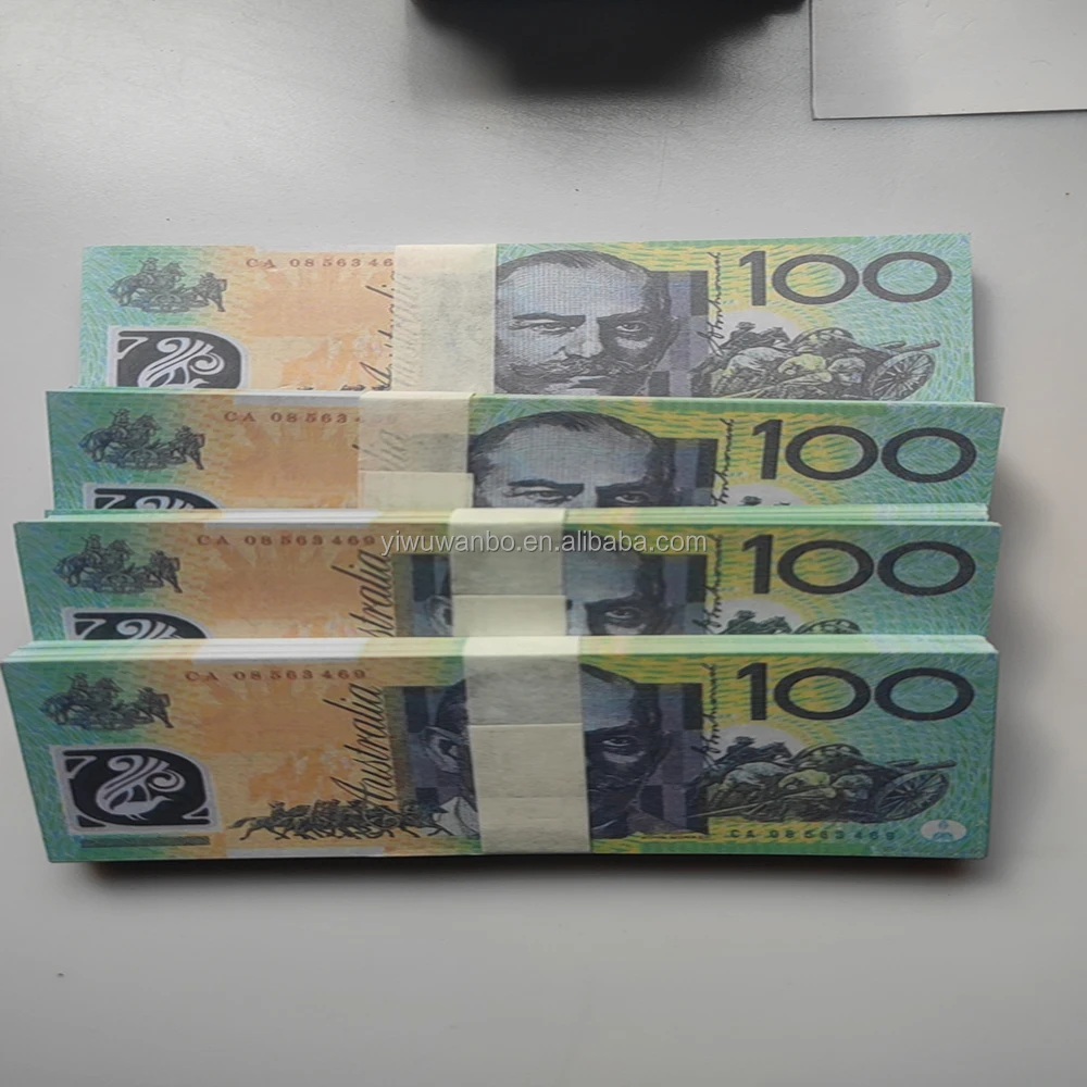 Australian 100 AUD Banknotes Fast Delivery for Halloween and Easter Festivals Packaged in Bags Made of Paper