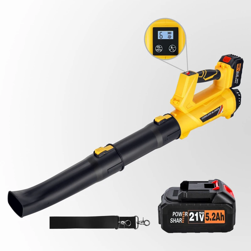 Lightweight Handheld Garden Leaf Blower , Quiet Cordless Electric Air