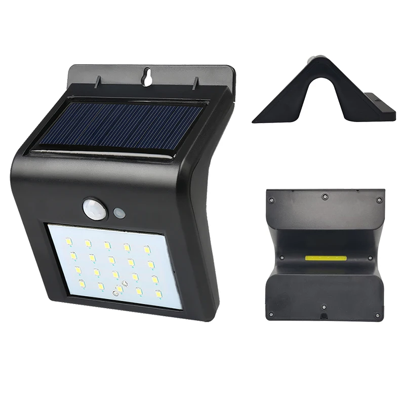 New Upgraded two sides Outdoor Waterproof motion detector Solar Fence lights