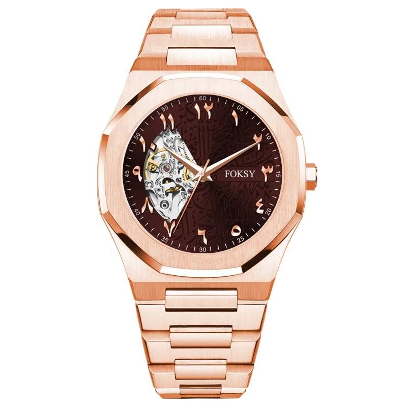 High Quality Low MOQLuxury Automatic Watch Arabic Watch Men OEM in China
