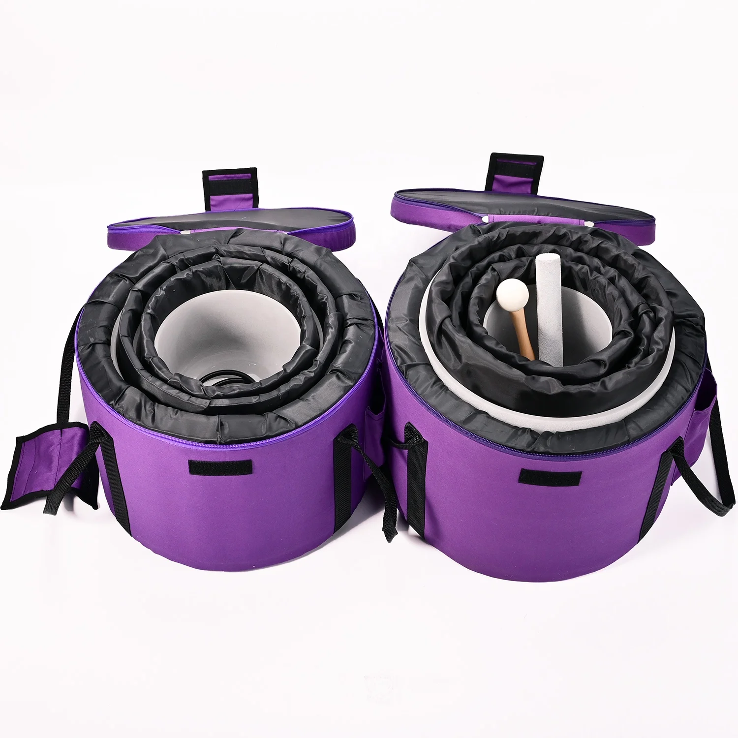 Успешный холщовый чехол для переноски хрустальной Поющая чаша