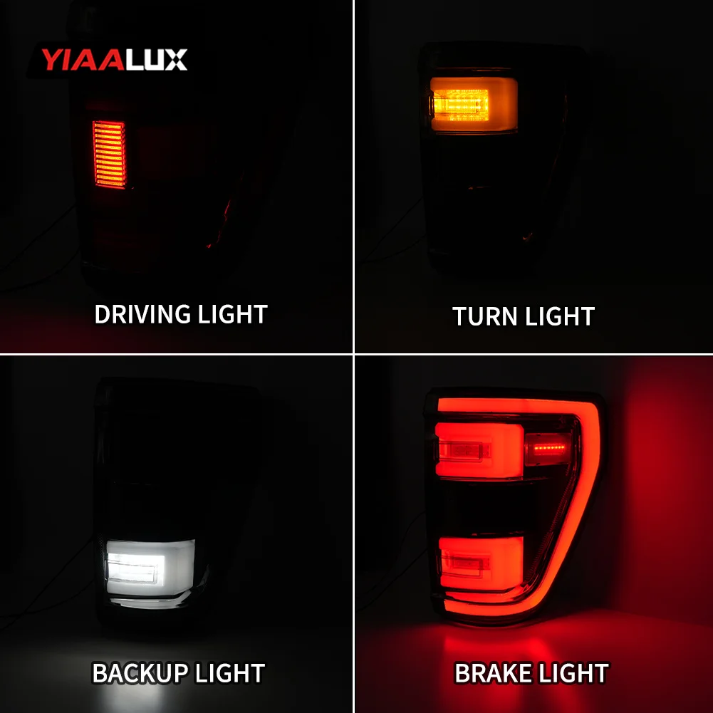 YIAALUX New Style 4X4 Pick Up LED Tail Light Rear Lamp Rear Light 2021 style for Ford F-150 2021+ details