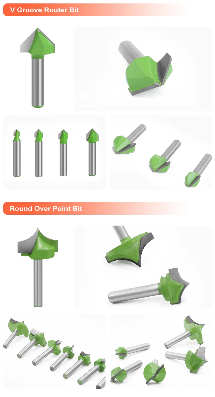 Cnc Bits Cut Round Over Carbide Cleaning Bottom Bit Groove Engraving