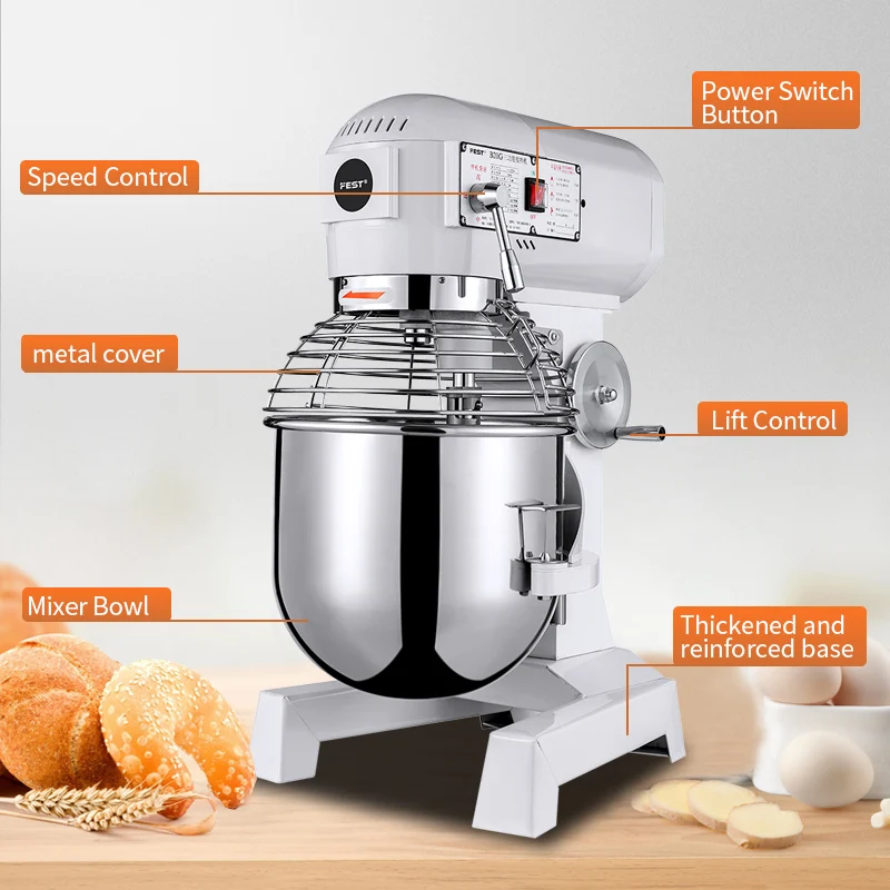 Commercial High Efficiency Farberware Mixer 30 Quart Electric Beater Kitchen Appliances Egg Beater Electric Mixer Electric