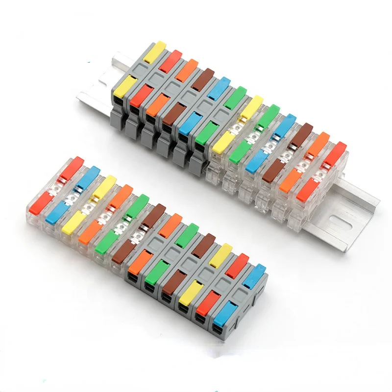 Тип направляющей Клеммная колодка быстрого подключения коннектор проводной соединитель быстрый нажимная КЛЕММА 1P клемма для быстрой