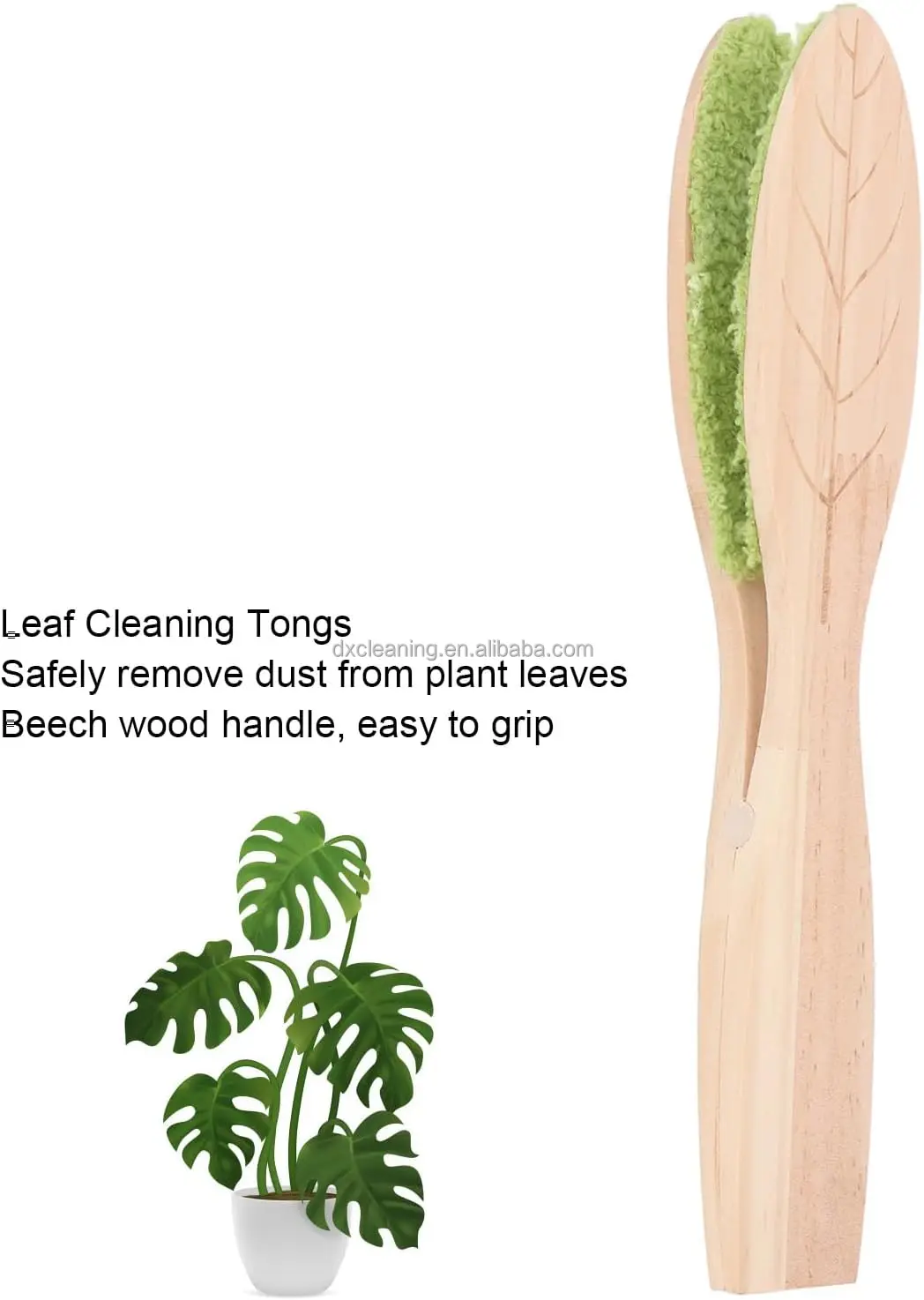 Leaf Cleaning Tongs House Plant Leaf Cleaning Tongs Plant Leaf Lint Cleaner Cleans Both Sides of Leaves