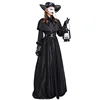 9303 Dress + Belt + hat + mask + gloves black