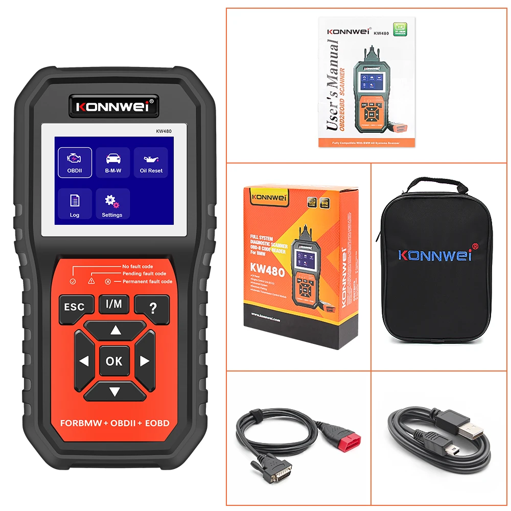 Professional OBD OBD2 Automotive Scanner For BMW KW480