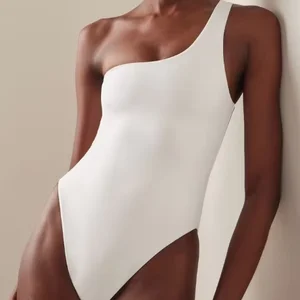 TUEE 2026 Fashion Customized Design Seamless One Shoulder Swimsuit Women Bathingsuit