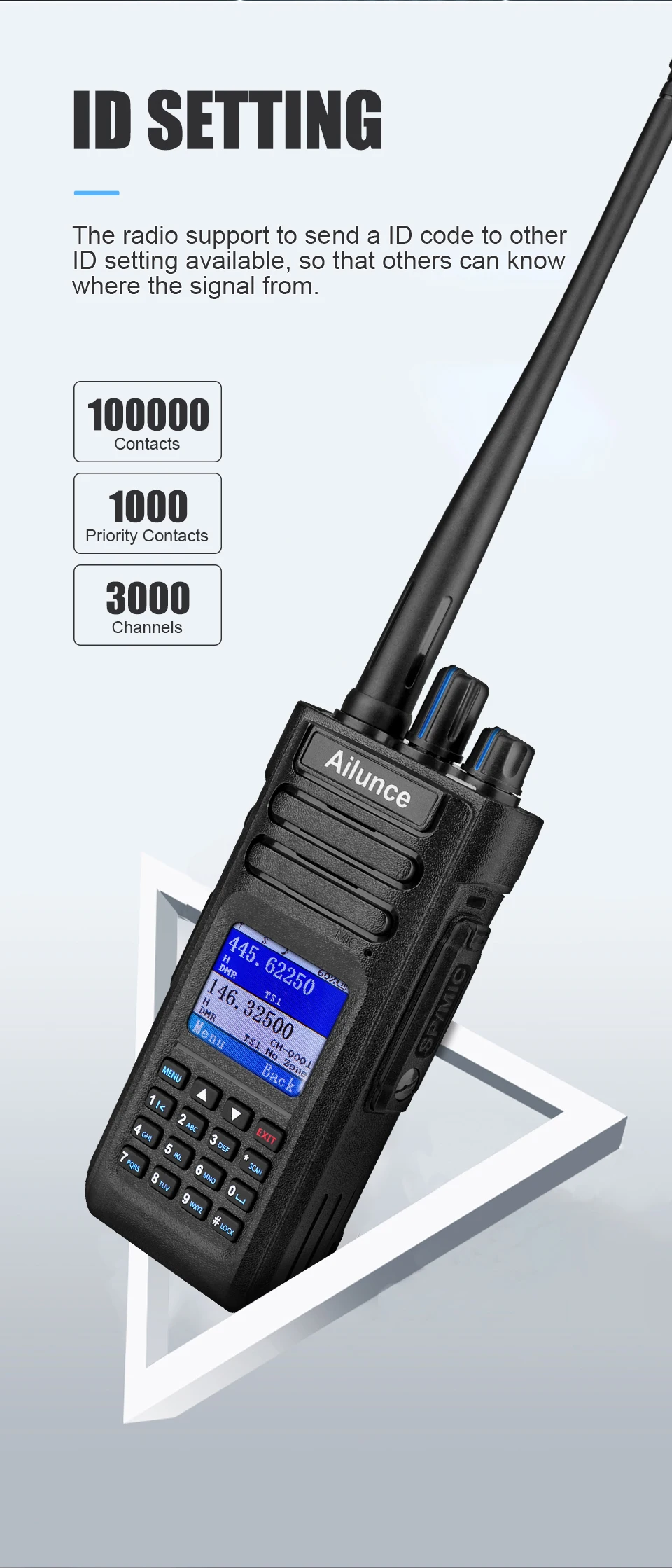 Ip67 Waterproof Vhf Uhf Dual Band Two Way Radio Ce Fcc Encrypted ...