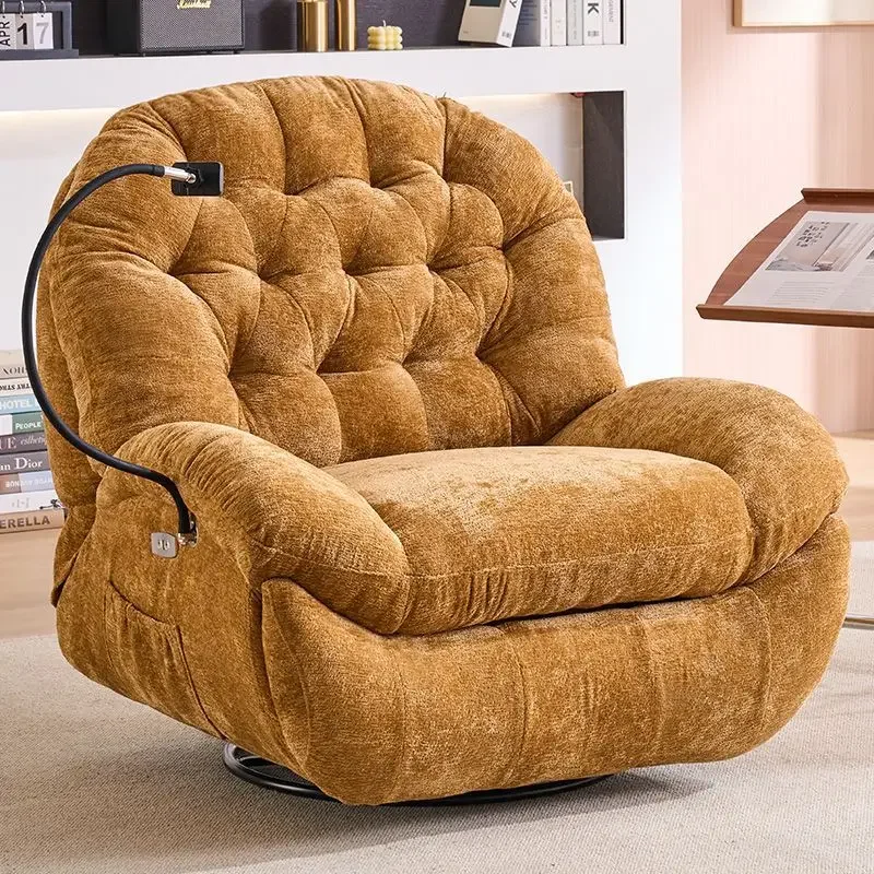Modern Lazy Rocker Recliner Chair Home Furniture Multifunction Living Room Adjustment Electric Single Chair