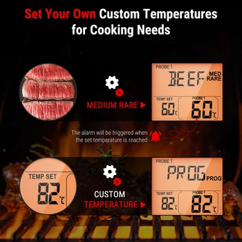 Thermopro Tp20c Remote Wireless Digital Thermometer For Meat Bbq