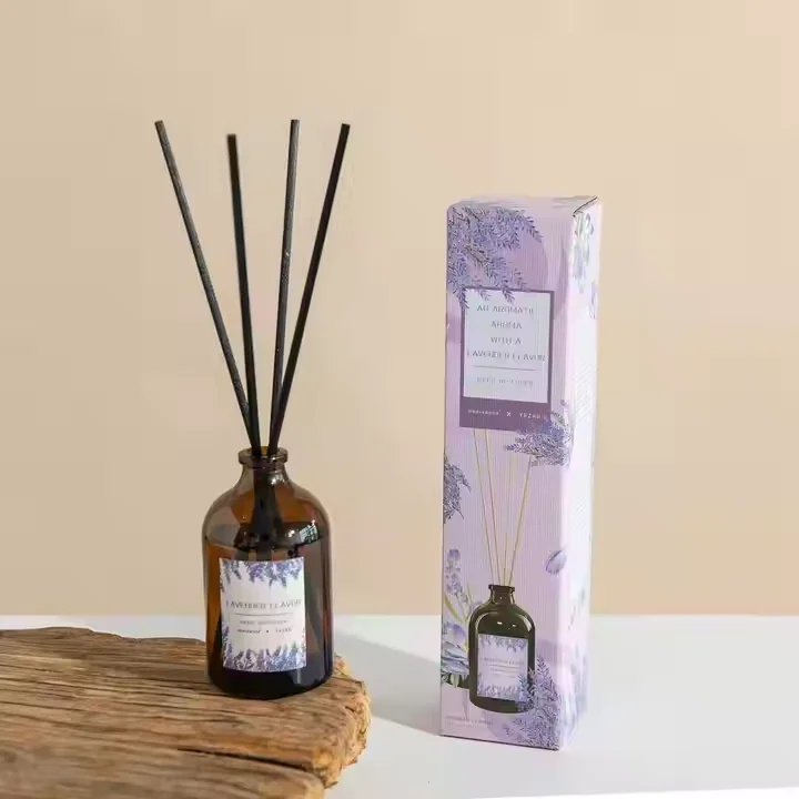 product christmas custom reed diffuser set 100ml wine shaped glass bottle  fiber sticks festive scent for home office  holiday gifts-1