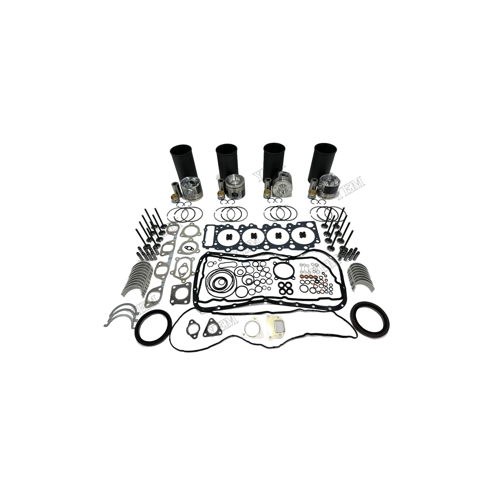 For Isuzu 4HK1 8-98215307-0 Overhaul Kit With Valves Aftermarket Engine Parts