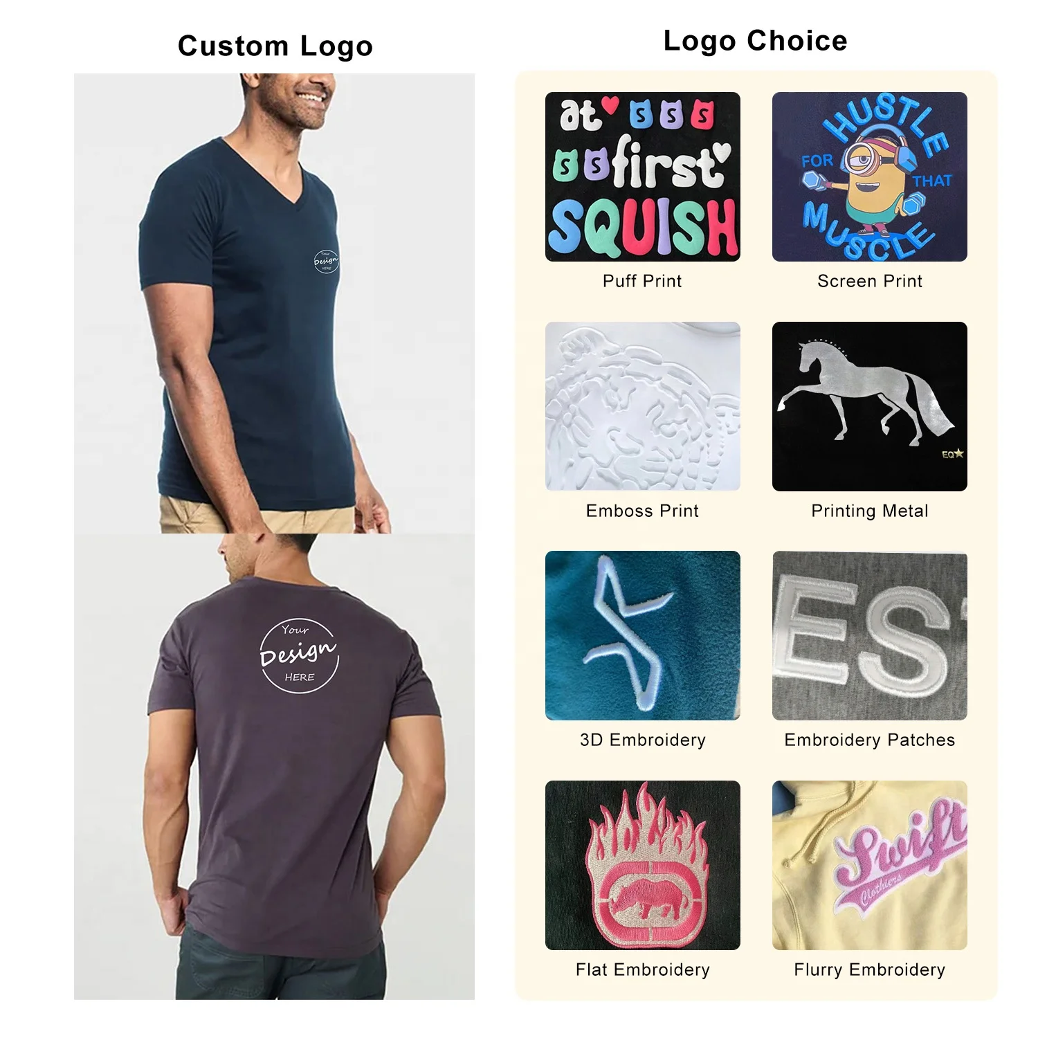 JL1125B Wholesale Men High Quality Cotton Spandex Blend Solid Color Private Label Gym Body V Neck T Shirts Men