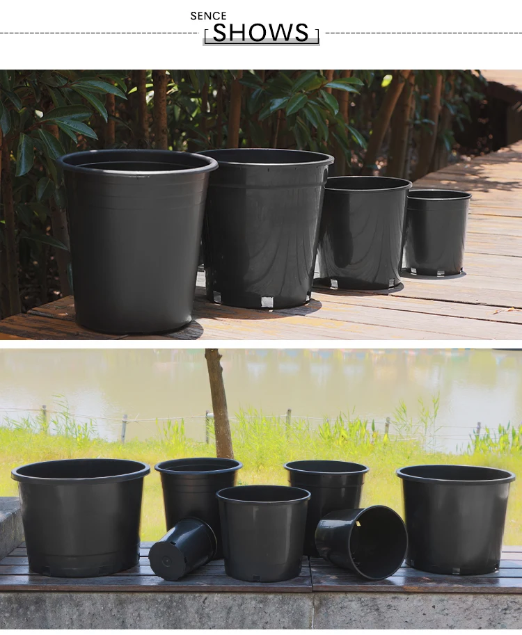 Wholesale Farmland Greenhouse Garden Plastic Nursery Grow Pots 125