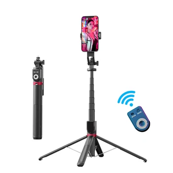 Remote Control Metal Selfie Stick Universal Camera Phones Tripod Lightweight Mini Travel Live Streaming Video Recording Stand