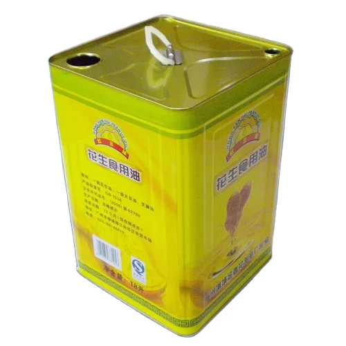 Food Grade Olive Oil Tin Can with CMYK 4 Color Printing and Plastic Lids Custom Size Low MOQ
