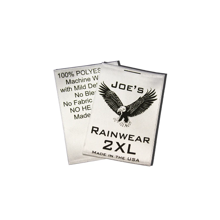 2022 высокое качество логотип бренда индивидуальный воротник белые этикетки для футболок