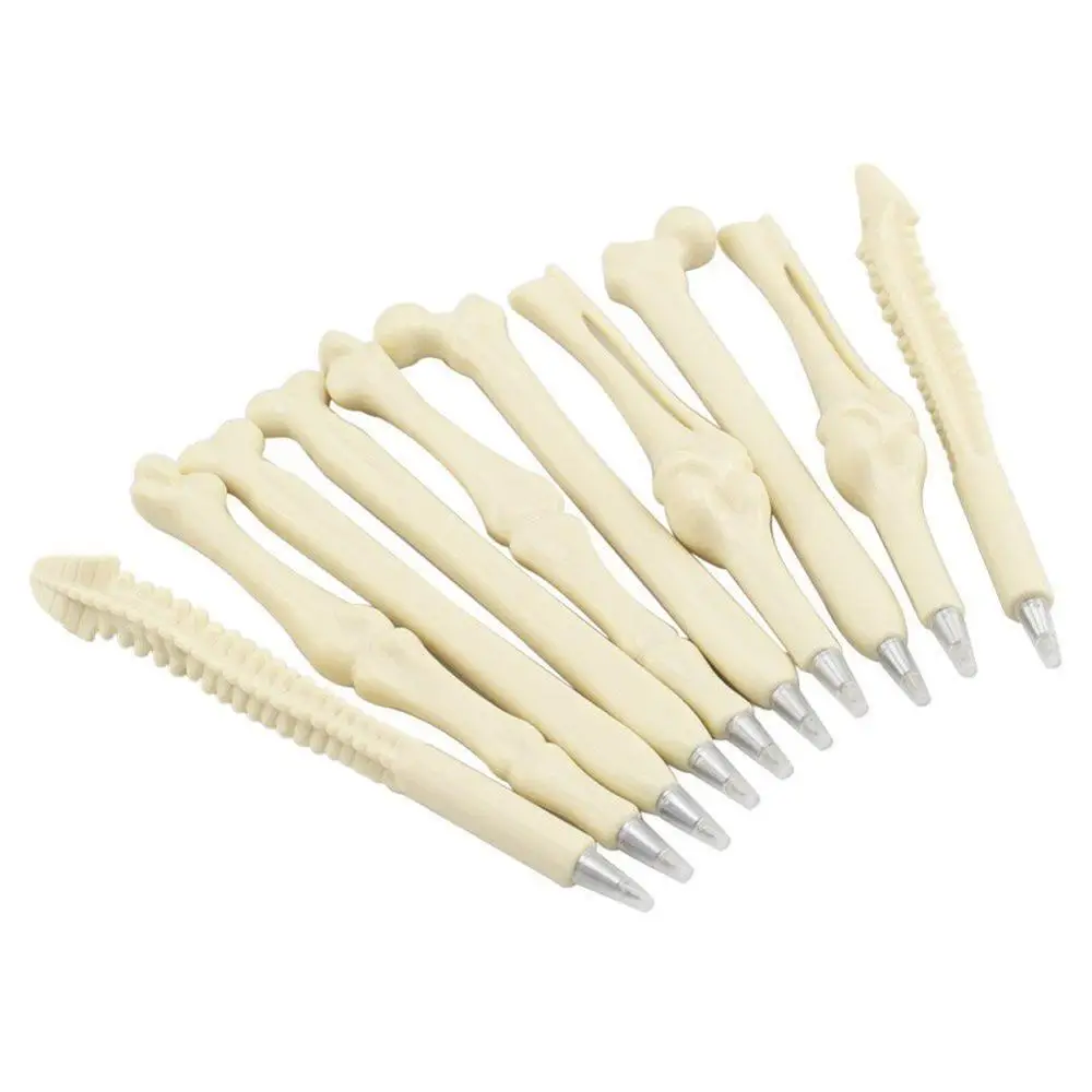 28 Penne A Sfera A Forma Di Osso, Penne Originali, Inchiostro Nero Per Halloween Artisti Dottori Infermieri Scuole E Uffici~p137921088