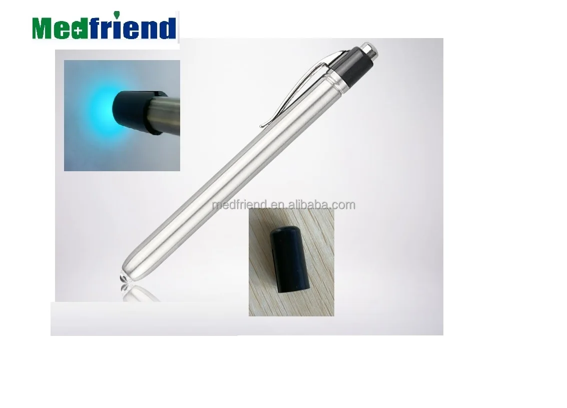 Factory Price Reusable Ss Cobalt Blue Penlight Torch For Clinics Ce