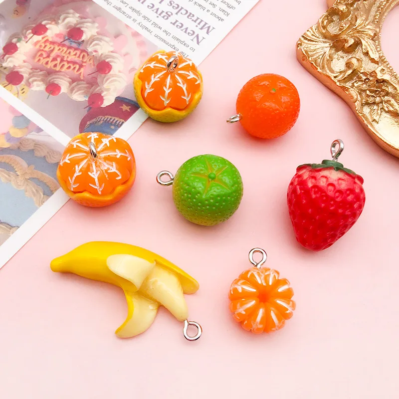 Realistic 3D Pear Charm Pendant For Bracelets & Zips - Mini Fruit Charm, 15mm