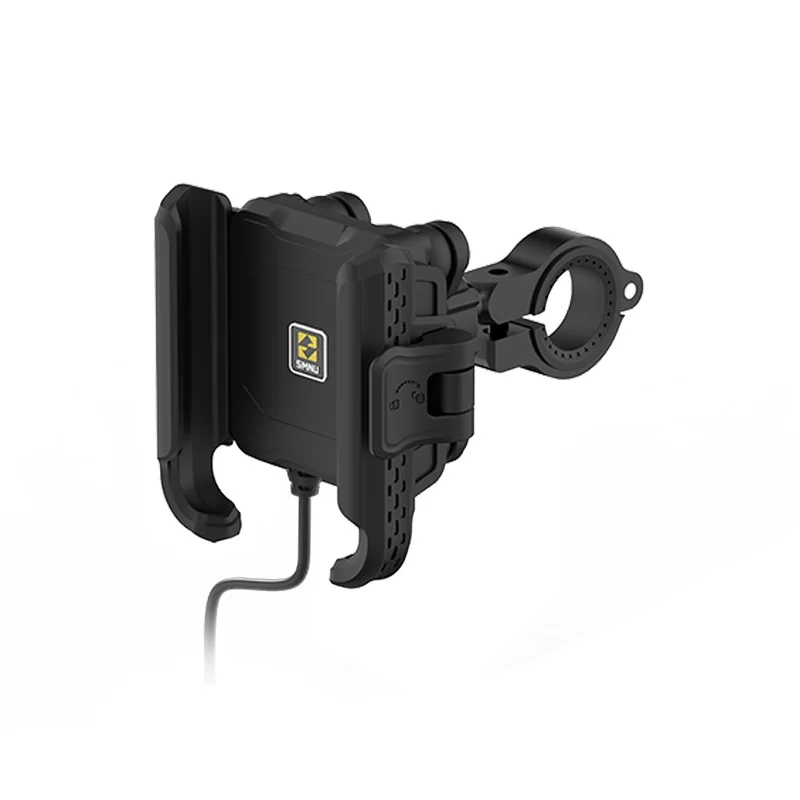 SMNU N2 įkraunamas lankstus mobiliojo telefono laikiklis, vandeniui atsparus rankenos stiliaus laikiklis motociklų vairavimui