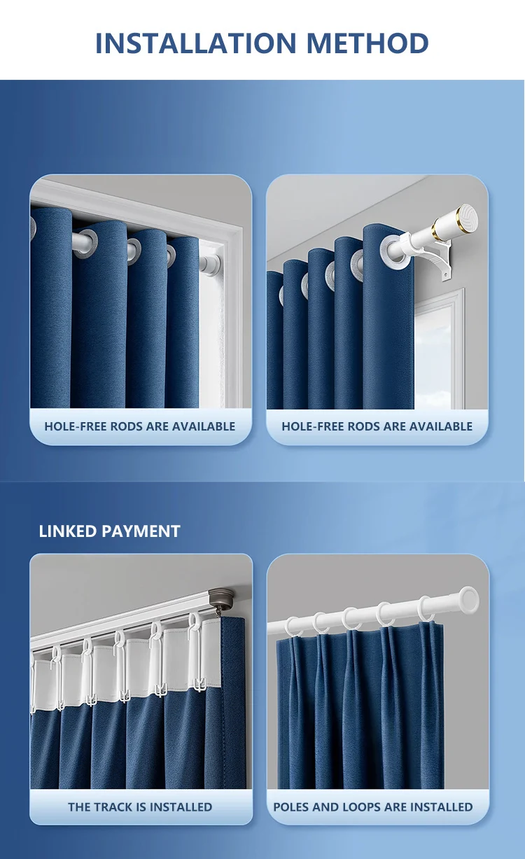 Blackout Window Curtain Roller Manual Black Curtains For Home Window