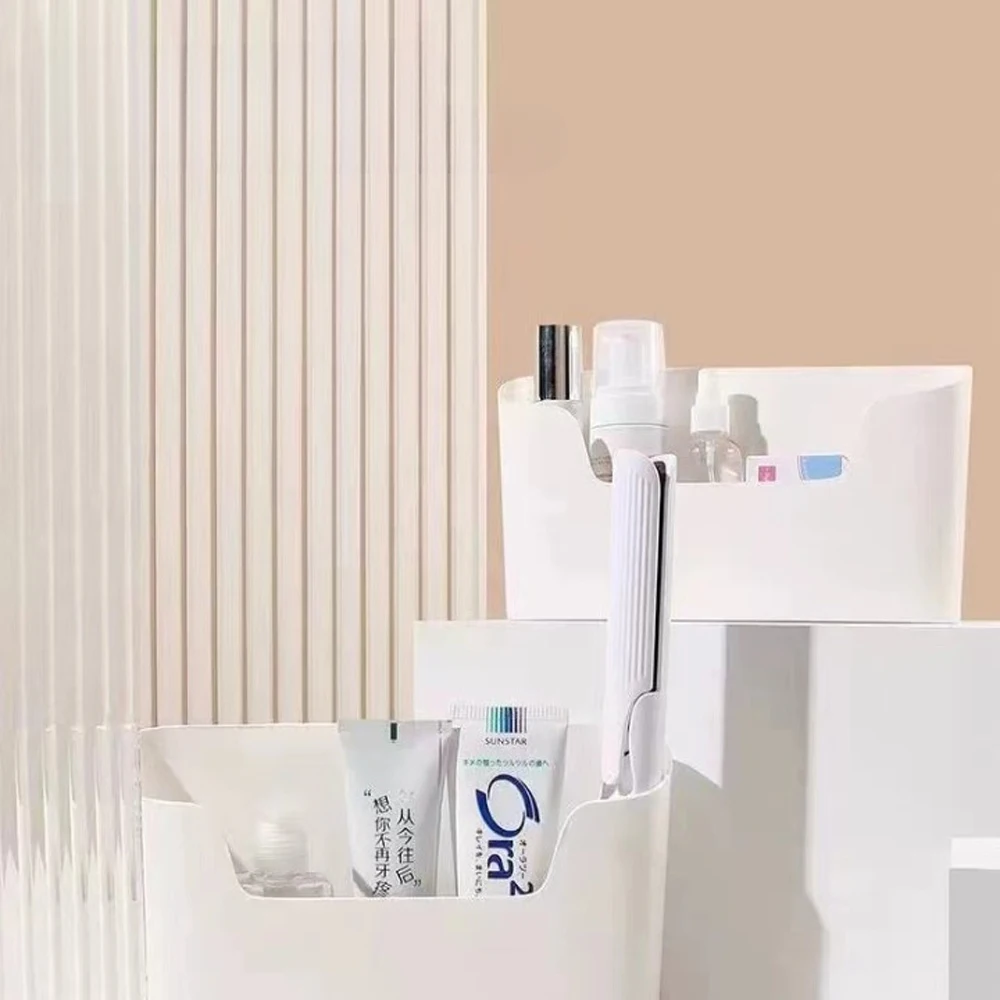 Removable Wall Storage Box Strong Adhesive Backing Ideal for Cosmetics Tools Design for Shower Kitchen