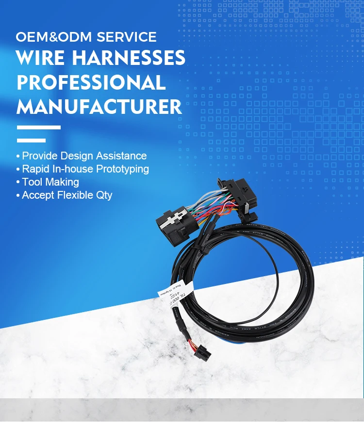 product factory custom obd 2 obd ii obd 12v 24v plug  connector eld y cable-2