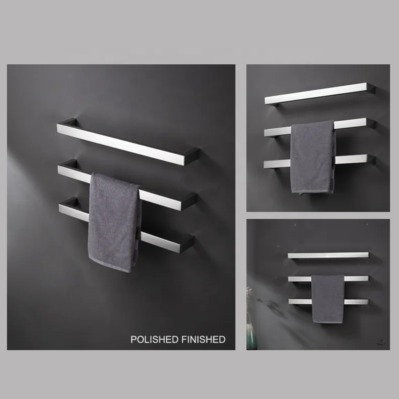 TARRIOU Black Matte Heated Towel Rail for Australia